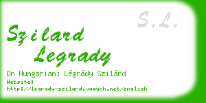 szilard legrady business card